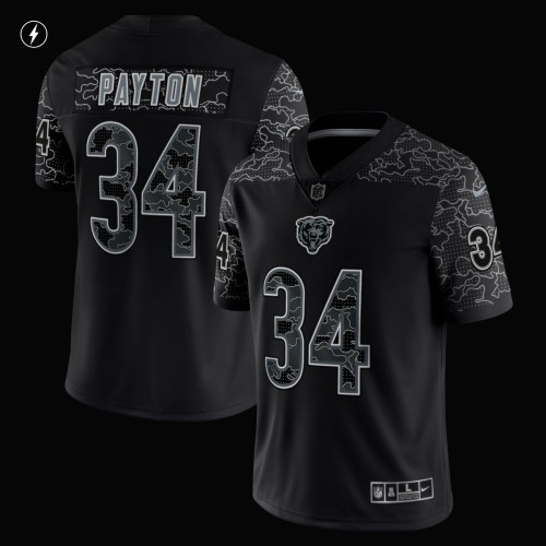 Walter Payton Chicago Bears Nike Retired Player RFLCTV Limited Jersey - Black Walter Payton Chicago Bears Nike Retired Player RFLCTV Limited Jersey - Black