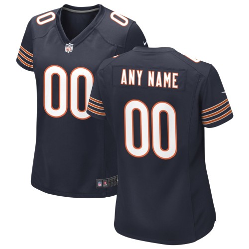 Chicago Bears Nike Women's Custom Game Jersey - Navy Chicago Bears Nike Women's Custom Game Jersey - Navy
