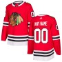 Chicago Blackhawks adidas Authentic Custom Jersey - Red Chicago Blackhawks adidas Authentic Custom Jersey - Red