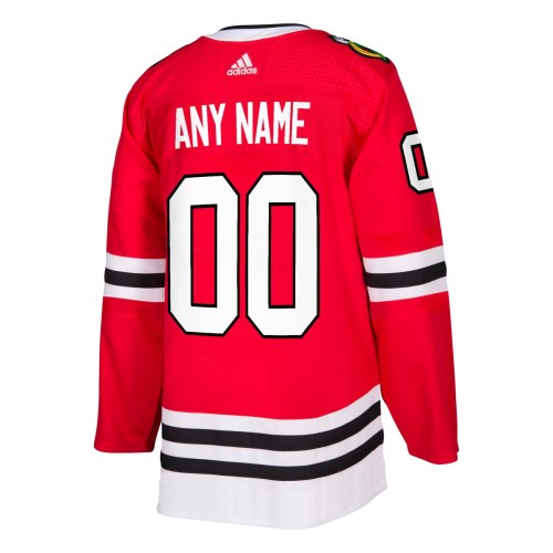 Chicago Blackhawks adidas Authentic Custom Jersey - Red Chicago Blackhawks adidas Authentic Custom Jersey - Red
