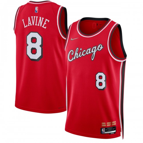 Zach LaVine Chicago Bulls Nike 2021/22 Swingman Jersey - City Edition - Red Zach LaVine Chicago Bulls Nike 2021/22 Swingman Jersey - City Edition - Red