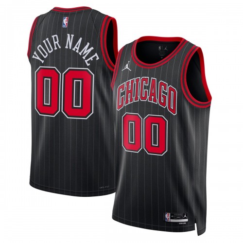 Chicago Bulls Jordan Brand Unisex 2022/23 Swingman Custom Jersey - Statement Edition - Black Chicago Bulls Jordan Brand Unisex 2022/23 Swingman Custom Jersey - Statement Edition - Black