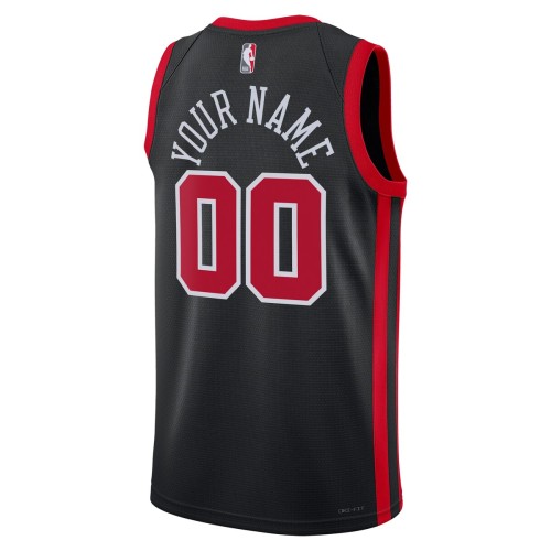 Chicago Bulls Nike Unisex 2023/24 Custom Swingman Jersey - Black - City Edition Chicago Bulls Nike Unisex 2023/24 Custom Swingman Jersey - Black - City Edition