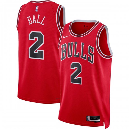 Lonzo Ball Chicago Bulls Nike Unisex 2022/23 Swingman Jersey - Icon Edition - Red Lonzo Ball Chicago Bulls Nike Unisex 2022/23 Swingman Jersey - Icon Edition - Red