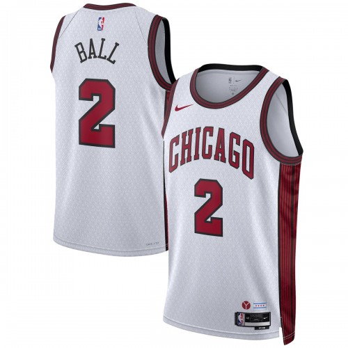 Lonzo Ball Chicago Bulls Nike Unisex 2022/23 Swingman Jersey - City Edition - White Lonzo Ball Chicago Bulls Nike Unisex 2022/23 Swingman Jersey - City Edition - White