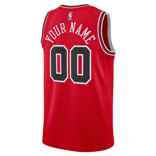 Chicago Bulls Nike Unisex 2022/23 Swingman Custom Jersey Red - Icon Edition Chicago Bulls Nike Unisex 2022/23 Swingman Custom Jersey Red - Icon Edition