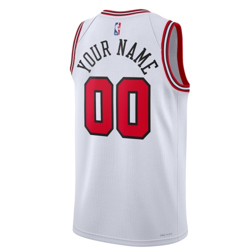 Chicago Bulls Nike Unisex 2022/23 Swingman Custom Jersey White - Association Edition Chicago Bulls Nike Unisex 2022/23 Swingman Custom Jersey White - Association Edition