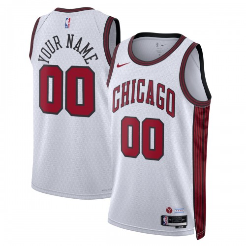 Chicago Bulls Nike Unisex 2022/23 Swingman Custom Jersey - City Edition - White Chicago Bulls Nike Unisex 2022/23 Swingman Custom Jersey - City Edition - White