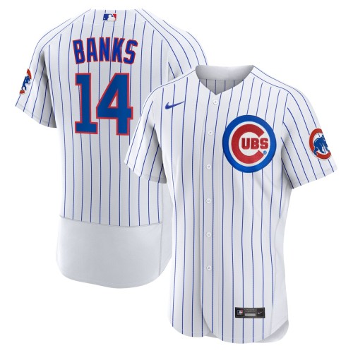 Ernie Banks Chicago Cubs Nike Home Authentic Retired Player Jersey - White Ernie Banks Chicago Cubs Nike Home Authentic Retired Player Jersey - White