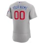 Chicago Cubs Nike Road Authentic Custom Jersey - Gray Chicago Cubs Nike Road Authentic Custom Jersey - Gray