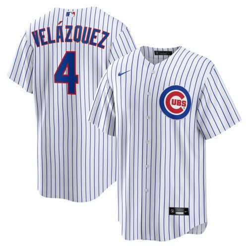 Nelson Velázquez Chicago Cubs Nike Home Replica Player Jersey - White Nelson Velázquez Chicago Cubs Nike Home Replica Player Jersey - White