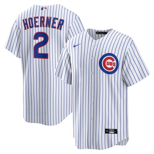 Nico Hoerner Chicago Cubs Nike Replica Player Jersey - White Nico Hoerner Chicago Cubs Nike Replica Player Jersey - White