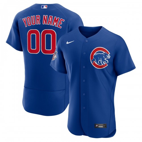 Chicago Cubs Nike Alternate Authentic Custom Jersey - Royal Chicago Cubs Nike Alternate Authentic Custom Jersey - Royal