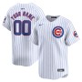 Chicago Cubs Nike Home Limited Custom Jersey - White Chicago Cubs Nike Home Limited Custom Jersey - White