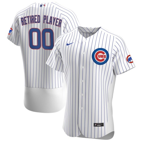 Chicago Cubs Nike Home Custom Pick-A-Player Retired Roster Authentic Jersey - White Chicago Cubs Nike Home Custom Pick-A-Player Retired Roster Authentic Jersey - White