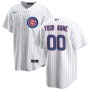 Chicago Cubs Nike Home Replica Custom Jersey - White Chicago Cubs Nike Home Replica Custom Jersey - White