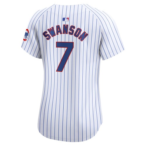 Dansby Swanson Chicago Cubs Nike Women's Home Limited Player Jersey - White Dansby Swanson Chicago Cubs Nike Women's Home Limited Player Jersey - White