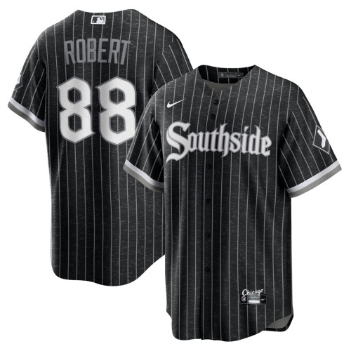 Luis Robert Chicago White Sox Nike 2021 City Connect Replica Player Jersey - Black Luis Robert Chicago White Sox Nike 2021 City Connect Replica Player Jersey - Black
