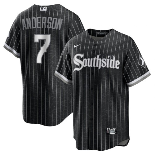 Tim Anderson Chicago White Sox Nike City Connect Replica Player Jersey - Black Tim Anderson Chicago White Sox Nike City Connect Replica Player Jersey - Black