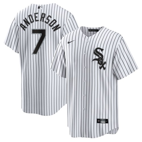Tim Anderson Chicago White Sox Nike Home Replica Player Jersey - White/Black Tim Anderson Chicago White Sox Nike Home Replica Player Jersey - White/Black