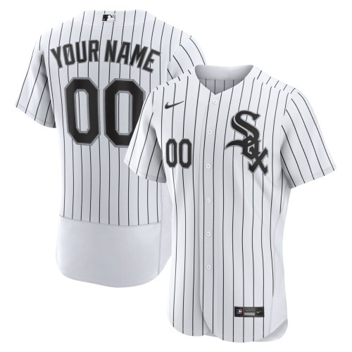 Chicago White Sox Nike Home Authentic Custom Jersey - White Chicago White Sox Nike Home Authentic Custom Jersey - White