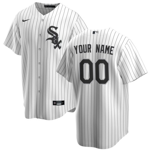 Chicago White Sox Nike Home Replica Custom Jersey - White Chicago White Sox Nike Home Replica Custom Jersey - White