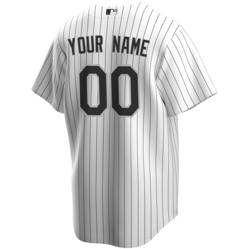 Chicago White Sox Nike Home Replica Custom Jersey - White Chicago White Sox Nike Home Replica Custom Jersey - White
