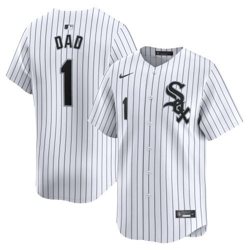 Chicago White Sox Nike #1 Dad Home Limited Jersey - White Chicago White Sox Nike #1 Dad Home Limited Jersey - White
