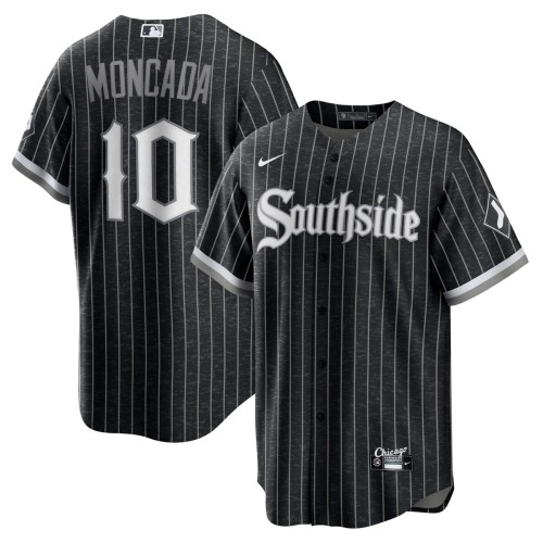 Yoan Moncada Chicago White Sox Nike 2021 City Connect Replica Player Jersey - Black Yoan Moncada Chicago White Sox Nike 2021 City Connect Replica Player Jersey - Black