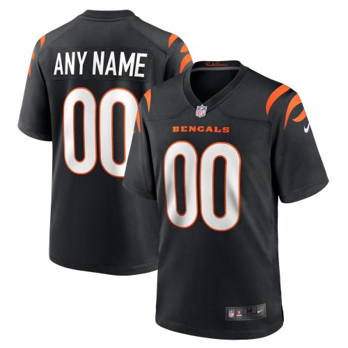Cincinnati Bengals Nike Game Custom Jersey - Black Cincinnati Bengals Nike Game Custom Jersey - Black