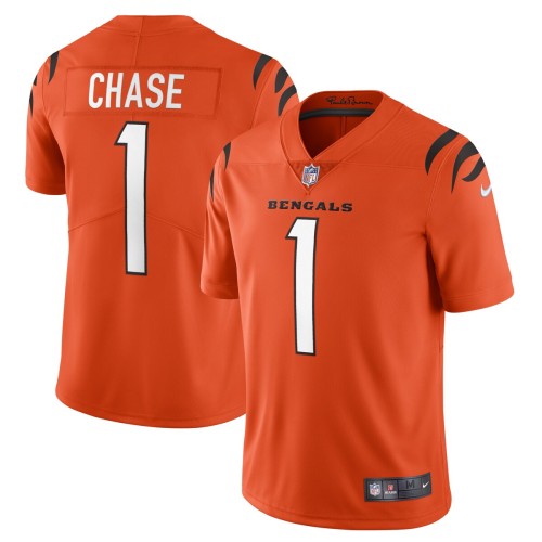 Ja'Marr Chase Cincinnati Bengals Nike Alternate Vapor Limited Jersey - Orange Ja'Marr Chase Cincinnati Bengals Nike Alternate Vapor Limited Jersey - Orange