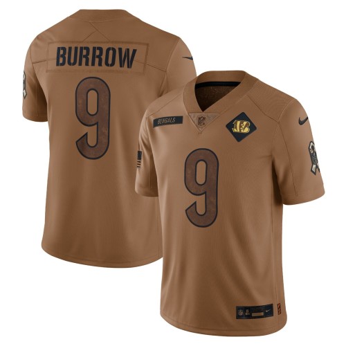 Joe Burrow Cincinnati Bengals Nike 2023 Salute To Service Limited Jersey - Brown Joe Burrow Cincinnati Bengals Nike 2023 Salute To Service Limited Jersey - Brown