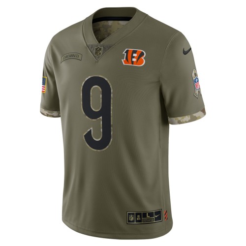 Joe Burrow Cincinnati Bengals Nike 2022 Salute To Service Limited Jersey - Olive Joe Burrow Cincinnati Bengals Nike 2022 Salute To Service Limited Jersey - Olive