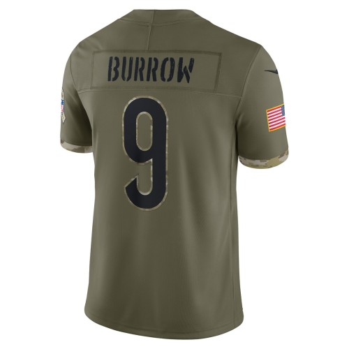 Joe Burrow Cincinnati Bengals Nike 2022 Salute To Service Limited Jersey - Olive Joe Burrow Cincinnati Bengals Nike 2022 Salute To Service Limited Jersey - Olive