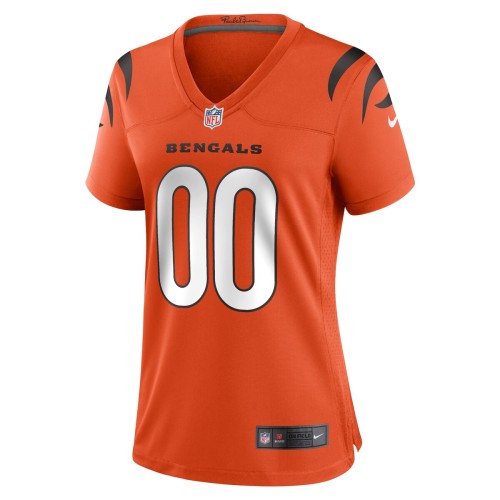 Cincinnati Bengals Nike Women's Alternate Game Custom Jersey - Orange Cincinnati Bengals Nike Women's Alternate Game Custom Jersey - Orange