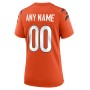 Cincinnati Bengals Nike Women's Alternate Game Custom Jersey - Orange Cincinnati Bengals Nike Women's Alternate Game Custom Jersey - Orange