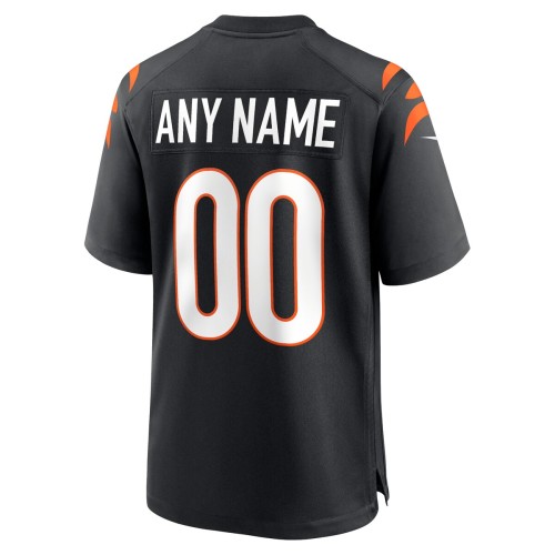 Cincinnati Bengals Nike Youth Logo Game Custom Jersey - Black Cincinnati Bengals Nike Youth Logo Game Custom Jersey - Black