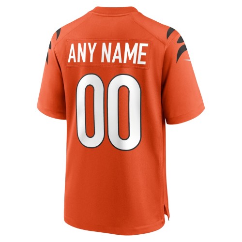 Cincinnati Bengals Nike Youth Alternate Game Custom Jersey - Orange Cincinnati Bengals Nike Youth Alternate Game Custom Jersey - Orange