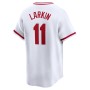 Barry Larkin Cincinnati Reds Nike Throwback Cooperstown Limited Jersey - White Barry Larkin Cincinnati Reds Nike Throwback Cooperstown Limited Jersey - White