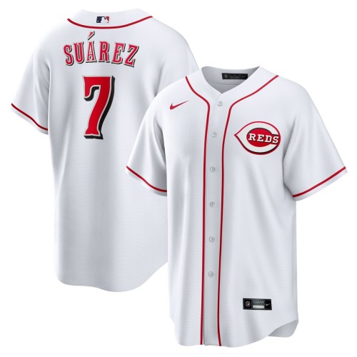 Eugenio Suarez Cincinnati Reds Nike Home Replica Player Name Jersey - White Eugenio Suarez Cincinnati Reds Nike Home Replica Player Name Jersey - White