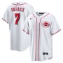 Eugenio Suarez Cincinnati Reds Nike Home Replica Player Name Jersey - White Eugenio Suarez Cincinnati Reds Nike Home Replica Player Name Jersey - White