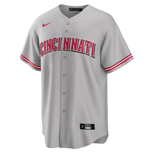 Cincinnati Reds Nike Road Custom Replica Jersey - Gray Cincinnati Reds Nike Road Custom Replica Jersey - Gray