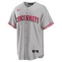 Cincinnati Reds Nike Road Custom Replica Jersey - Gray Cincinnati Reds Nike Road Custom Replica Jersey - Gray