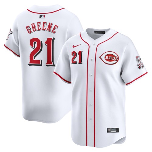 Hunter Greene Cincinnati Reds Nike Home Limited Player Jersey - White Hunter Greene Cincinnati Reds Nike Home Limited Player Jersey - White