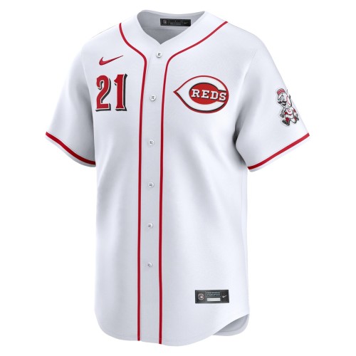 Hunter Greene Cincinnati Reds Nike Home Limited Player Jersey - White Hunter Greene Cincinnati Reds Nike Home Limited Player Jersey - White