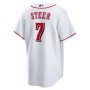 Spencer Steer Cincinnati Reds Nike Home Replica Jersey - White Spencer Steer Cincinnati Reds Nike Home Replica Jersey - White