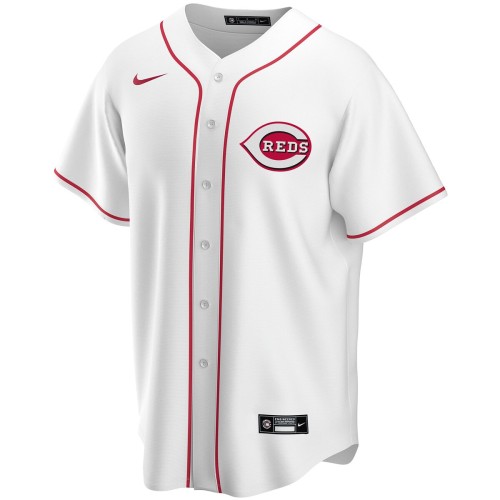 Cincinnati Reds Nike Home Replica Custom Jersey - White Cincinnati Reds Nike Home Replica Custom Jersey - White