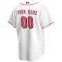 Cincinnati Reds Nike Home Replica Custom Jersey - White Cincinnati Reds Nike Home Replica Custom Jersey - White