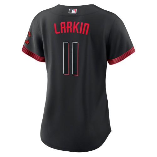 Barry Larkin Cincinnati Reds Nike Women's 2023 City Connect Replica Player Jersey - Black Barry Larkin Cincinnati Reds Nike Women's 2023 City Connect Replica Player Jersey - Black