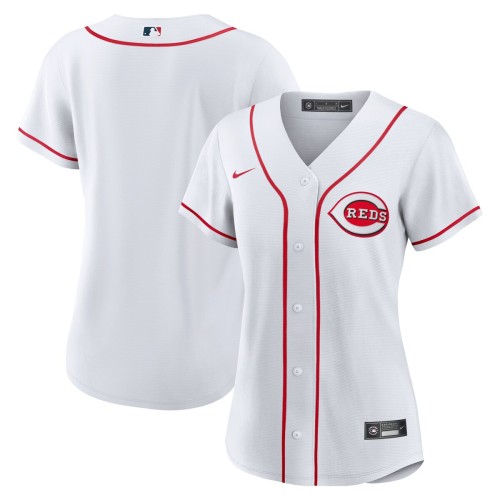 Cincinnati Reds Nike Women's Home Blank Replica Jersey - White Cincinnati Reds Nike Women's Home Blank Replica Jersey - White